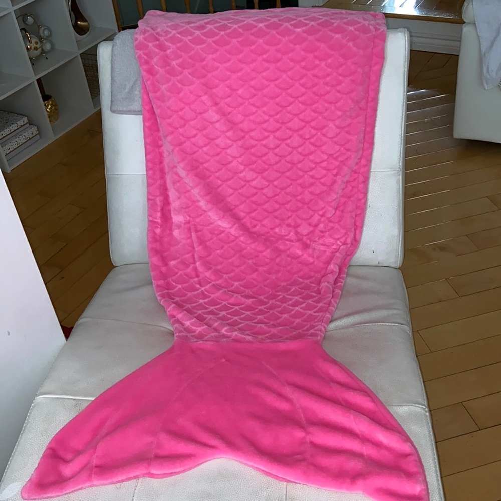 couverture rose sirène - Picture 1 of 5